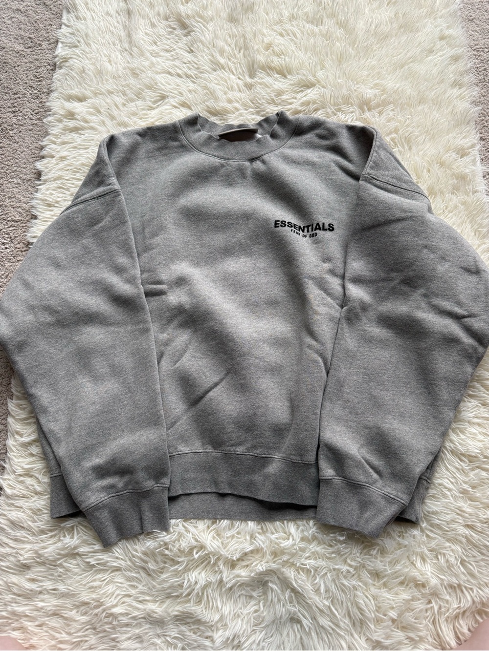 Fear of God Essentials Gray Crewneck Sweatshirt